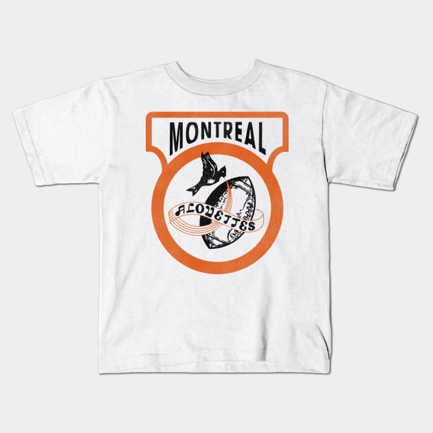 Defunct Montreal Alouettes Football Kids T-Shirt by Defunctland
